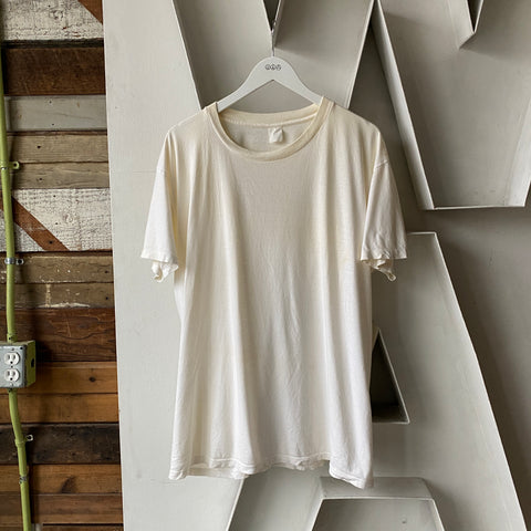 80's Paper Thin White Blank - XL