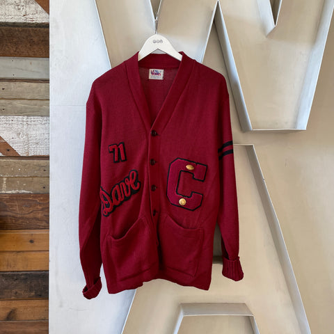 60’s Wool Varsity Sweater - Large