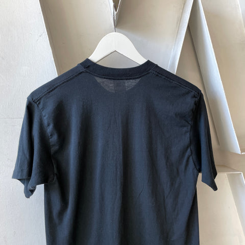 80’s Blank Black Tee - Medium