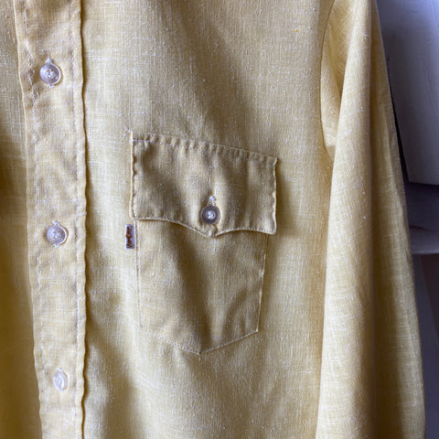 70's Levi's Big E Yellow Shirt - Medium