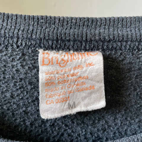 80’s Faded Black Cat Sweatshirt - Small