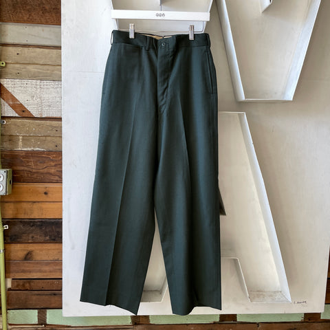 50’s Moth Loved Military Wool Trousers - 28” x 29”
