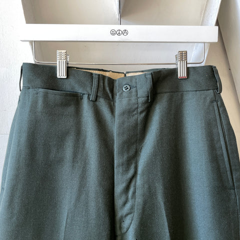 50’s Moth Loved Military Wool Trousers - 28” x 29”
