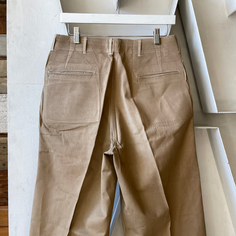 40’s Starched Officer Chinos - 30" x 33"