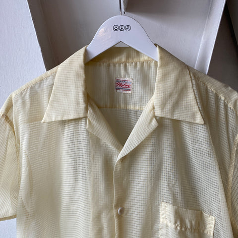 50’s DuPont Sheer Button Down - Large