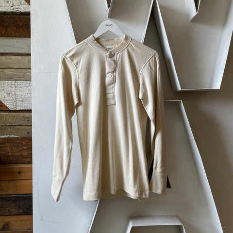 60’s Military Wool Henley - Small