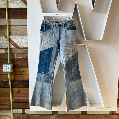 70's/80's Levi’s Patchwork Orange Tabs - 30” x 31”