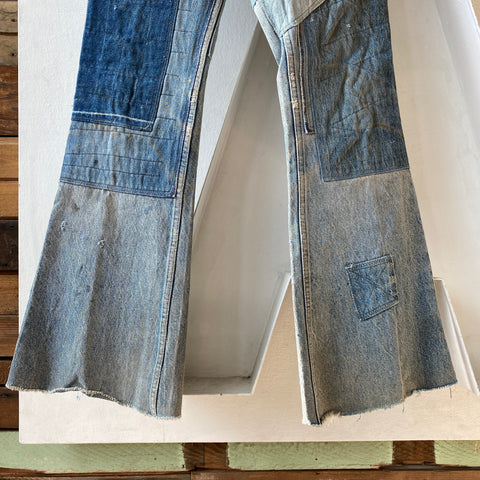 70's/80's Levi’s Patchwork Orange Tabs - 30” x 31”