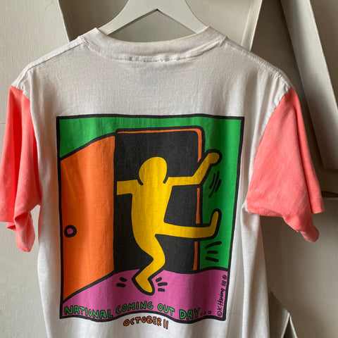80’s Keith Haring Come On Out Tee - Large