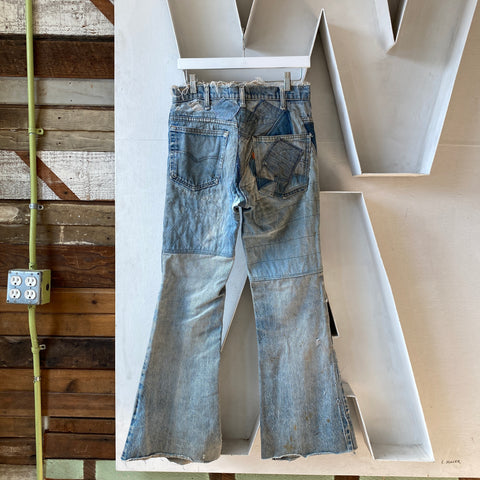 70's/80's Levi’s Patchwork Orange Tabs - 30” x 31”