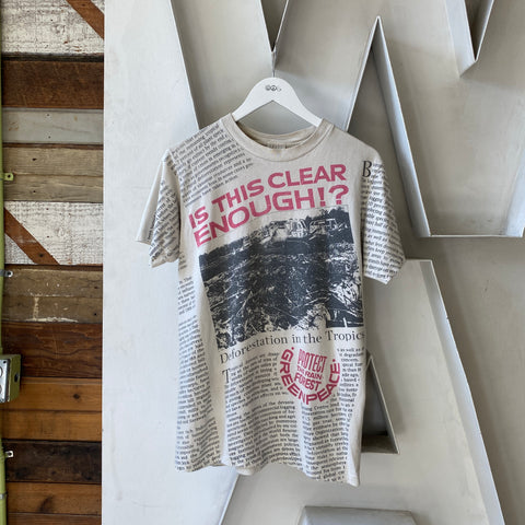 90's Clear Enough? Tee - Medium