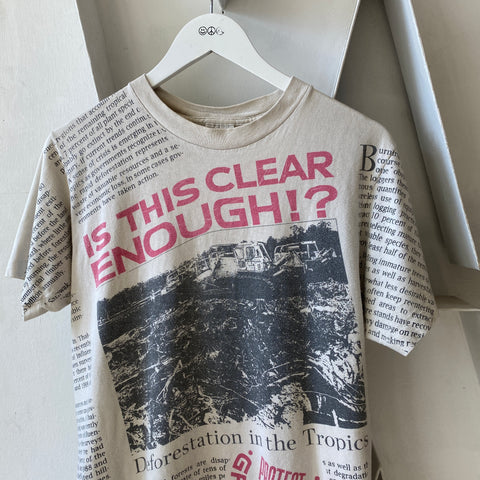 90's Clear Enough? Tee - Medium