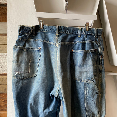 60’s Can’t Bust Em Faded Thrashed Denim - 38” x 28”