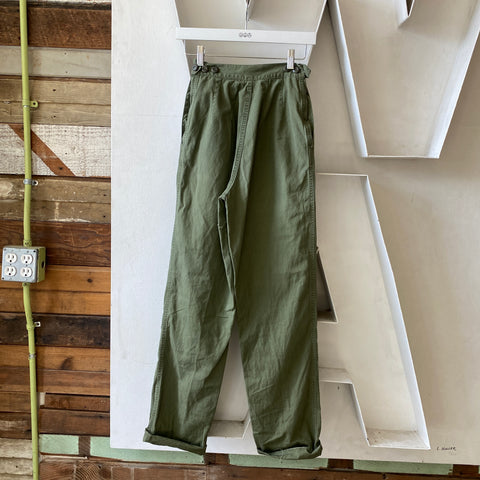 60's Side-Button Poplin Fatigues - 22” x 33”