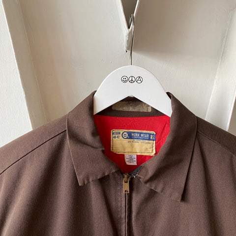 60's Brown Work Jacket - Large