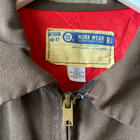 60's Brown Work Jacket - Large