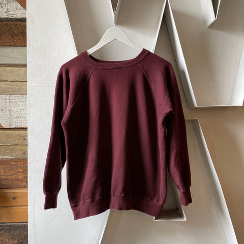 70’s Champion Flock Print Union College Crewneck Sweatshirt - Medium