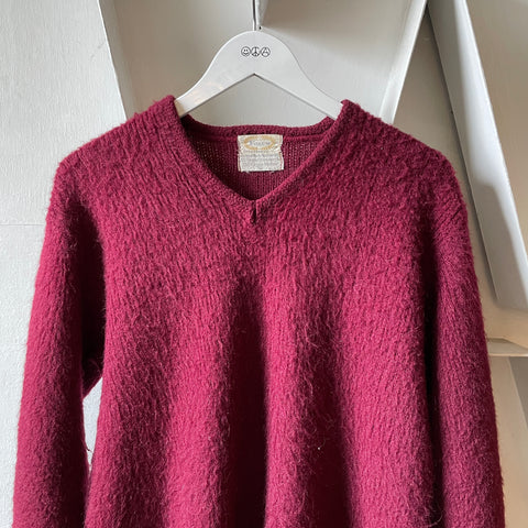60’s Mohair V Neck Sweater - Medium
