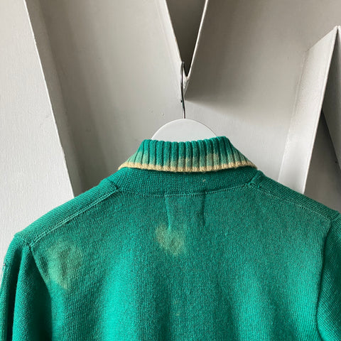 60’s Collegiate Cardigan Sweater - Medium