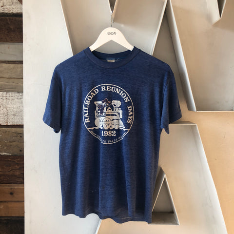 80's Paper Thin Railroad Tee - Large