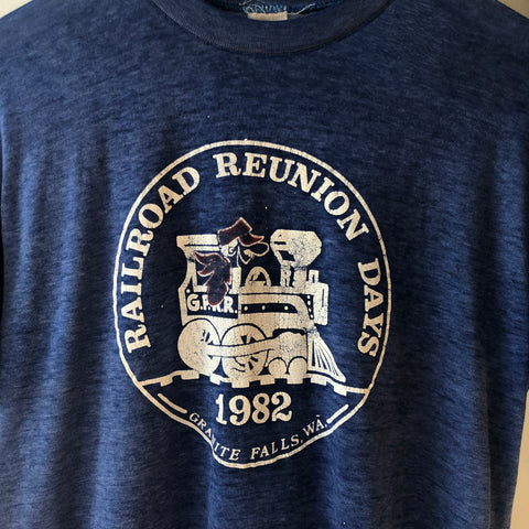 80's Paper Thin Railroad Tee - Large