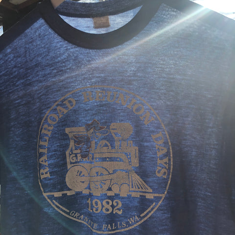 80's Paper Thin Railroad Tee - Large