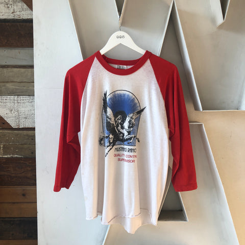 80's Mustang Ranch Raglan - XL