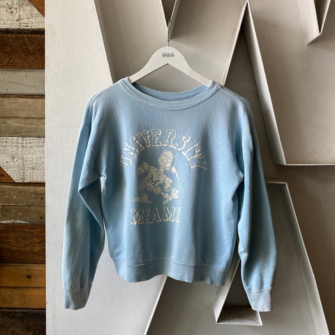 60's University Of Miami Sweat - Medium