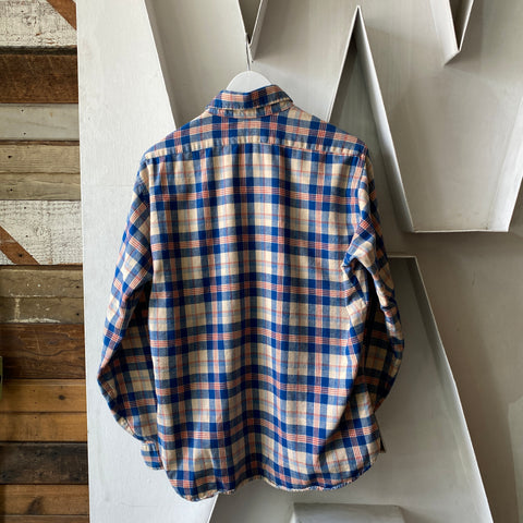 70's Levis Cotton Flannel - Large