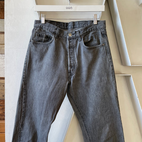 90’s Levi’s Hickory Stripe 501 - 30” x 32”