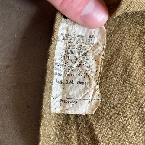 '44 WWII Wool Button-up - Large