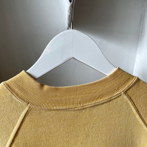 60’s Faded Lemon Short Sleeve Sweatshirt - Medium