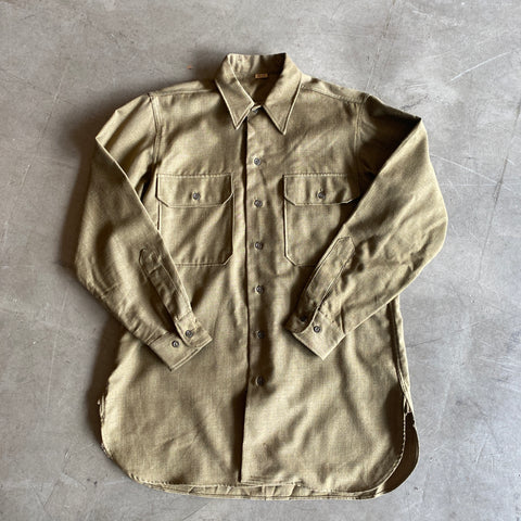 '44 WWII Wool Button-up - Large
