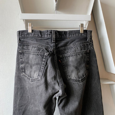 90's Black Levi’s 501 - 31” x 27”