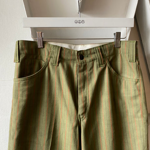60's Striped Flared Trousers - 32” x 30”