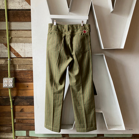 60's Striped Flared Trousers - 32” x 30”
