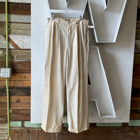30’s Sun Cool Side Tie Trousers - 34” x 31”