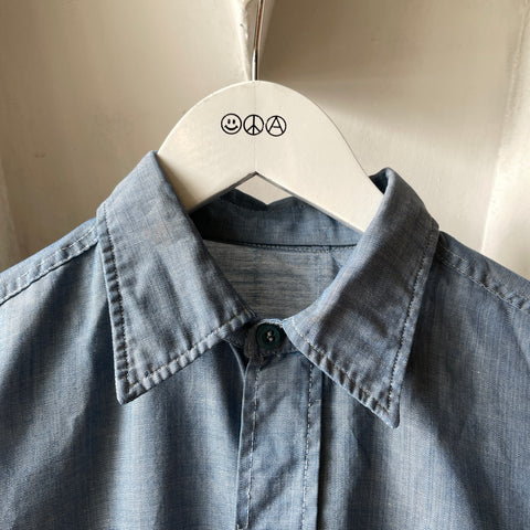 70’s Chambray Work Button-Up - Medium