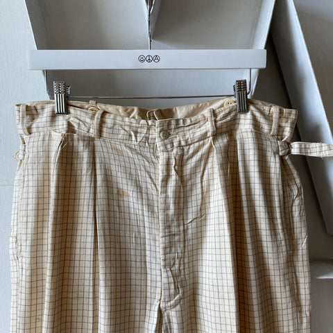 30’s Sun Cool Side Tie Trousers - 34” x 31”