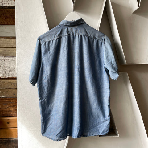 70’s Chambray Work Button-Up - Medium
