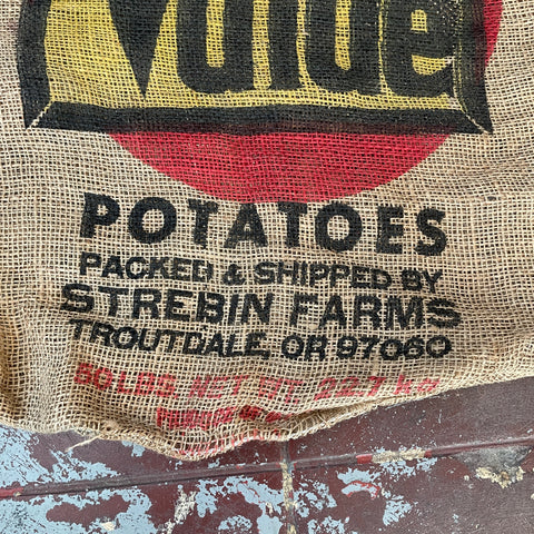 50’s Burlap Potato Sack - OS