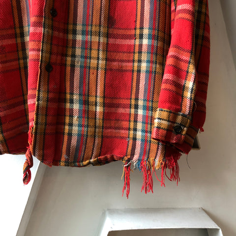 70’s Thrashed Cotton Flannel - XL