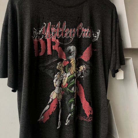 80's Paper Thin Motley Crue Tee - Large