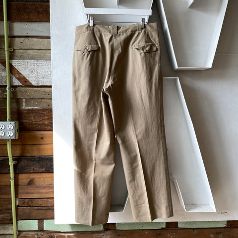 60’s Wool Blend Trousers - 35” x 30”