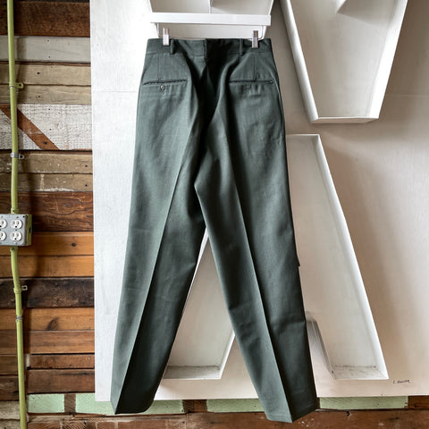 60’s Side Stripe Wool Officer Trousers - 31” x 31”