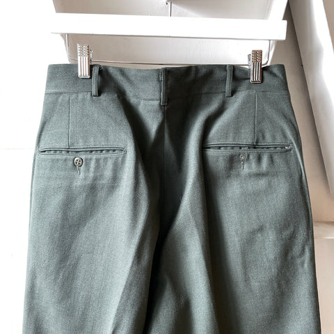 60’s Side Stripe Wool Officer Trousers - 31” x 31”