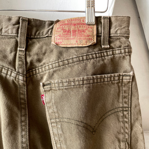 90’s Levi’s 550’s - 30” x 26”