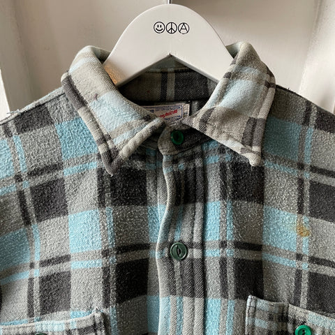 60’s Heavy Cotton Flannel Shirt - Large