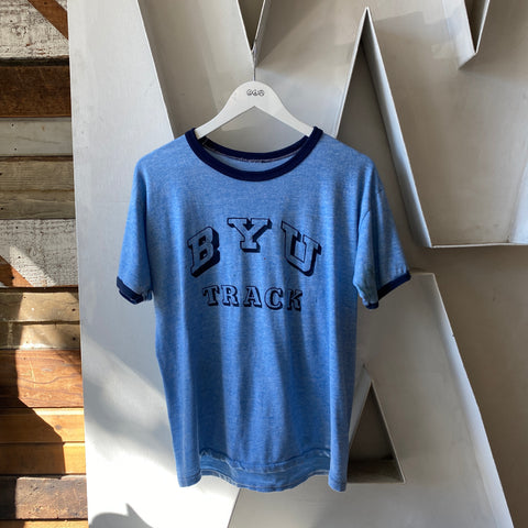 70's BYU Track Tee - Large