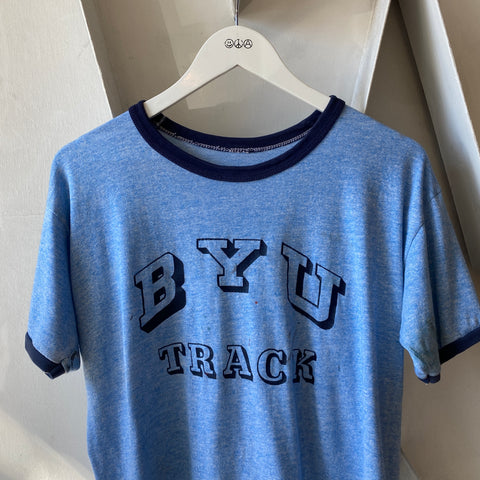 70's BYU Track Tee - Large